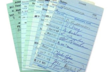 Paper library checkout slips